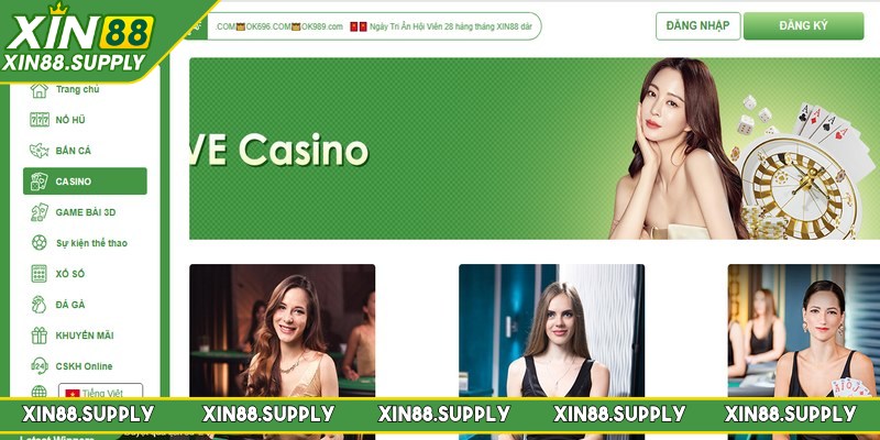 Casino XIN88 là sảnh giải trí trực tuyến nổi bật, đông đảo người chơi tin chọn