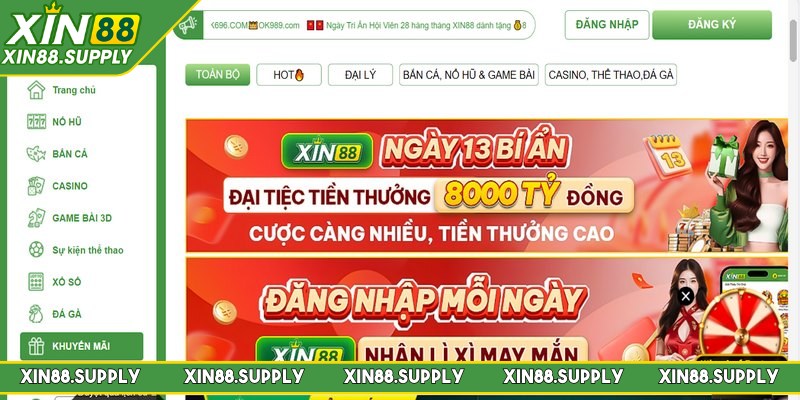 Khuyến mãi XIN88 vô cùng hấp dẫn cho thành viên mới trê hệ thống